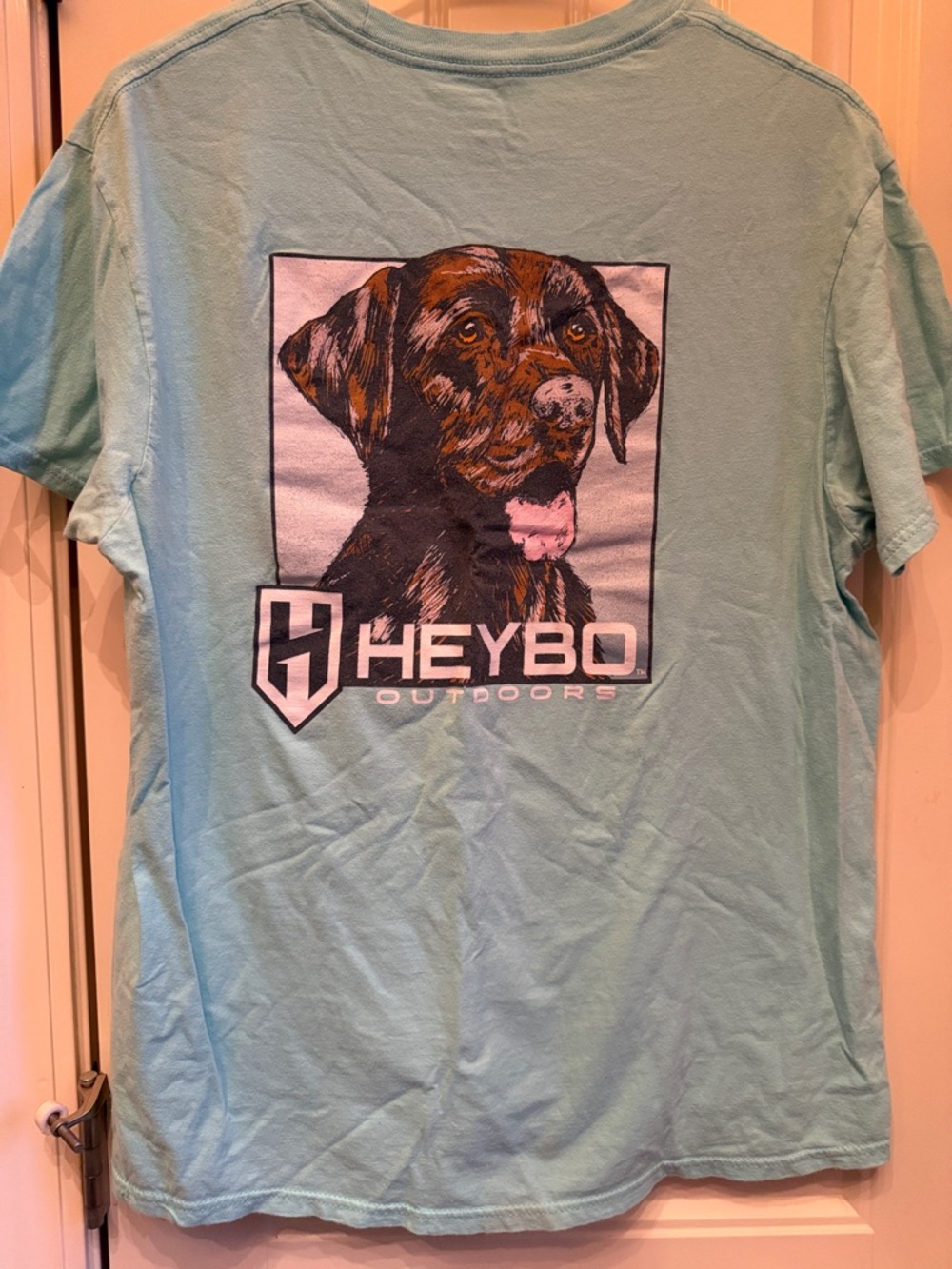 Heybo Outdoors Dog Graphic T-Shirt - Light Blue